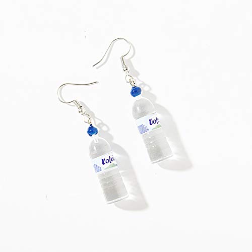 VIWIV Botellas De Agua Mineral Personalizadas Pendiente Botellas De Cerveza Lindas Pendiente Elegante Simple Estilo Dos Colores 4 Colores Moda Oreja,3