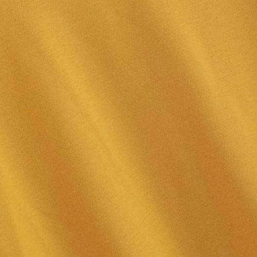 VJGOAL para Mujer de Moda Casual otoño Manga Larga de Color sólido Raya de impresión Cuello Redondo Sudadera Blusa Tops Pullover(M,Amarillo)