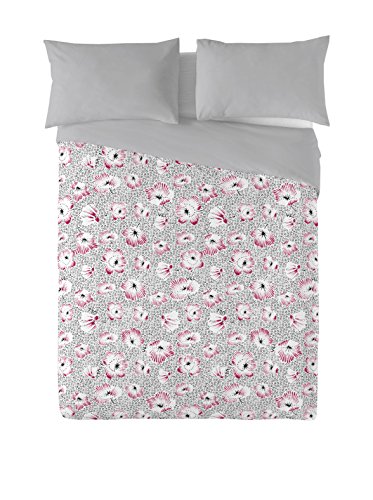 V&L Alegría Funda nórdica, algodón, Blanco/Negro/Rojo, 135, 2200