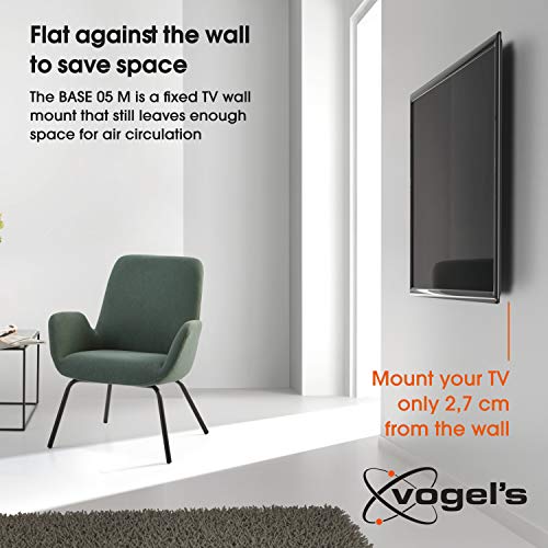 Vogel's Base 05 M - Soporte de Pared Fijo para TV 23 - 55", con Sistema VESA máx. 400x400, Carga máx. de peso 30kg