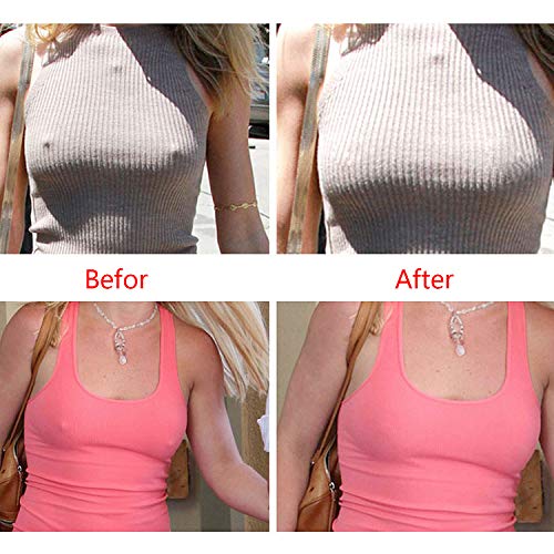 Vordas Welecoco Cubierta de Pezón,3 Pares Pezoneras Reutilizables Pezoneras Adhesivas Invisibles de Silicona Pezón(Forma de Flor, Forma de Círculo)