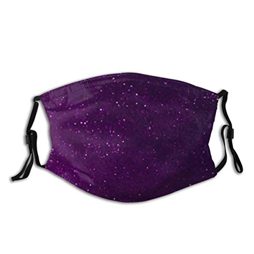 VTYOSQ Pasamontañas Estrella púrpura con filtro Orejeras protectoras contra el polvo Cara Pasamontañas Unsex Boca cubierta