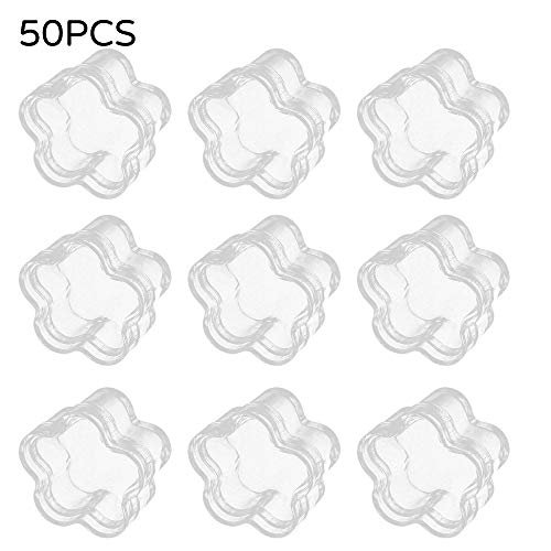 VVU 50PCS Caja de Crema cosmética, Caja de Crema, Subfrasco cosmético, Caja de Prueba Caja de Muestra Estuches de Muestra cosmética