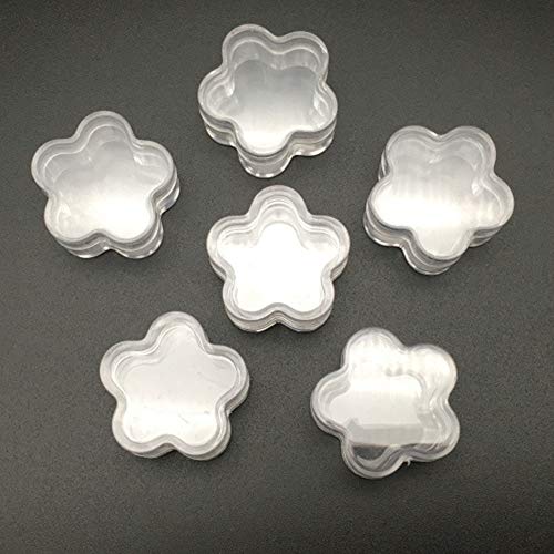 VVU 50PCS Caja de Crema cosmética, Caja de Crema, Subfrasco cosmético, Caja de Prueba Caja de Muestra Estuches de Muestra cosmética