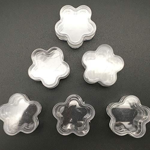 VVU 50PCS Caja de Crema cosmética, Caja de Crema, Subfrasco cosmético, Caja de Prueba Caja de Muestra Estuches de Muestra cosmética