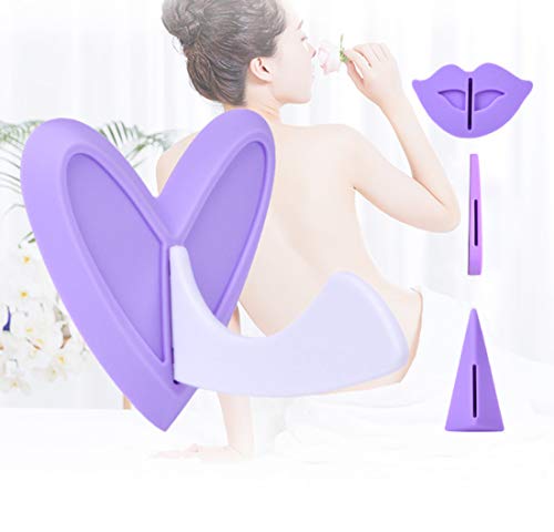 VZOM de afeitadora Bikini para mujer, plantilla de afeitado Bikini, maquinilla de afeitar de vello púbico, herramientas especiales para modelado de molduras privadas (corazón, recto, triángulo)