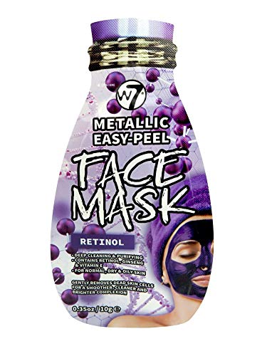 W7 Metallic Easy Peel Retinol Face Mask Skin Care Deep Clean & Purifying 10g