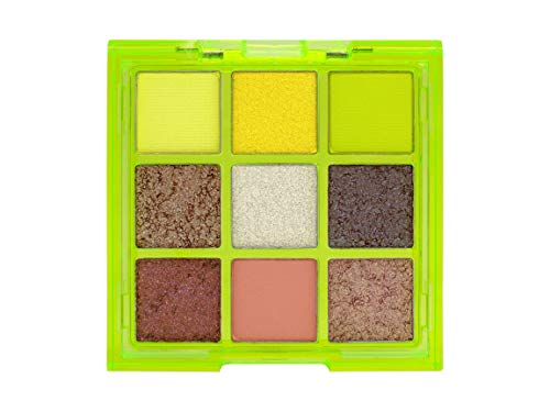 W7 | Pressed Pigment Palette | Vivid Pressed Pigment Palette - Glowin' Green | 9 Shades