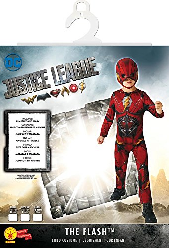 Warner Rubie'S - Disfraz Infantil de Flash, Oficial de la Liga de la Justicia