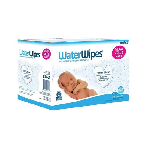 WaterWipes Mega Value Box 720 Toallitas para bebés, 6 kg