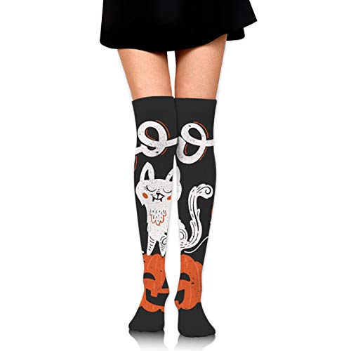 Wdoci Calcetines Hasta El Muslo Para Mujer Calcetines Por Encima De La Calcetines Vector tarjeta de felicitación de Halloween,folleto,pancarta,plantillas de carteles De Niñas Medias Largas Calcetines