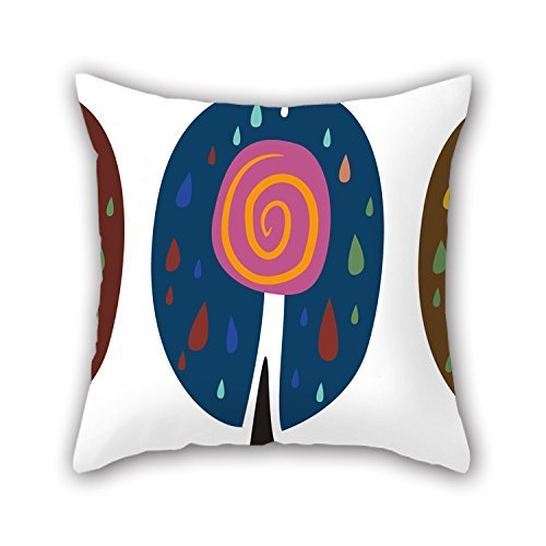 Wdskbg Damask Throw Almohada Classic Floral Ornament Diagonal Pattern Old Fashioned Baroque Leaves, Decorative Square Accent Almohada Case, 18 X 18 Inches, Dark Brown and Blue Grey