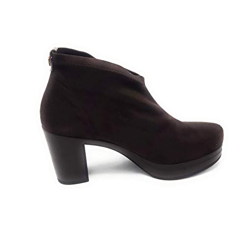 Weekend by PEDRO MIRALLES 23400 Ante Elastico,Botines de Mujer de Tejido elástico con tacón de 6cm (38 EU, Testa)