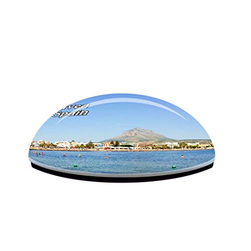 Weekino Playa arenal españa javea Imán de Nevera 3D de Cristal de Turismo de la Ciudad de Viaje Recuerdo de la Colección de Regalo Fuerte Etiqueta Engomada del refrigerador