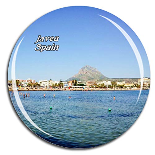 Weekino Playa arenal españa javea Imán de Nevera 3D de Cristal de Turismo de la Ciudad de Viaje Recuerdo de la Colección de Regalo Fuerte Etiqueta Engomada del refrigerador