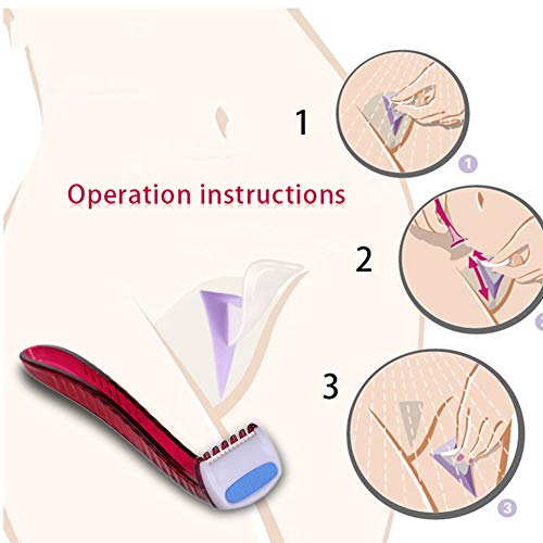 Weixinbuy Conjunto de plantillas de afeitado Bikini de vello púbico Conjunto de plantillas de afeitado de vello púbico Recortador de afeitar de Bikini