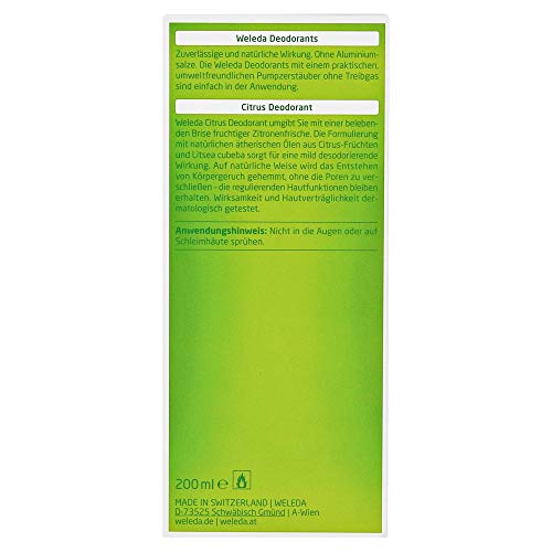 Weleda Citrus Desodorante Nachf � Llflasche, 200ML