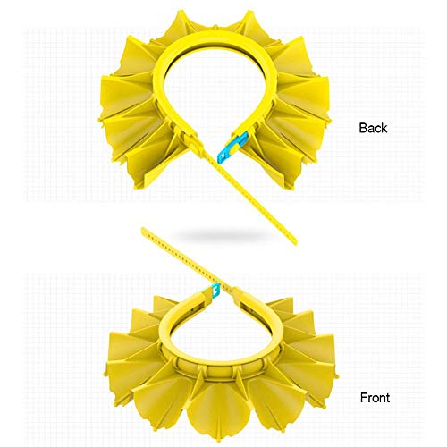 wenhe - Gorro de ducha para bebé, impermeable, protección auditiva, ajustable, para niños