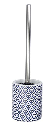 Wenko Escobillero WC Lorca, Cerámica, Azul, 10.2 x 10.2 x 39.0 cm