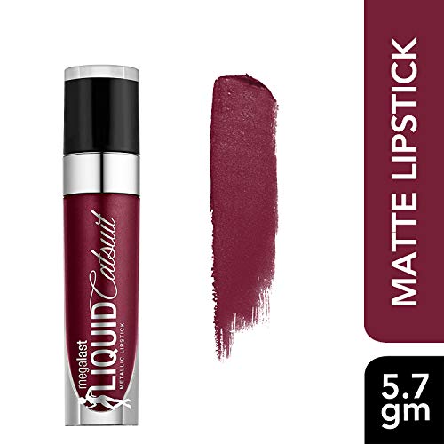 Wet n Wild Megalast Liquid Catsuit Matte Lipstick, Purple, 5.7g