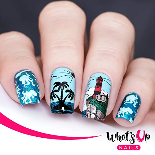 Whats Up Nails - B056 Coasting to the Sea Stamping Plate for Nail Art Design