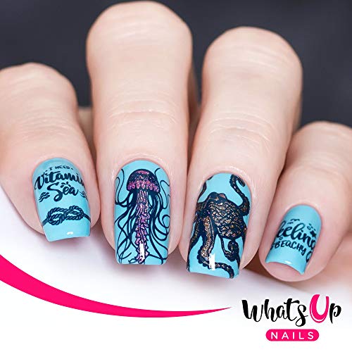 Whats Up Nails - B056 Coasting to the Sea Stamping Plate for Nail Art Design