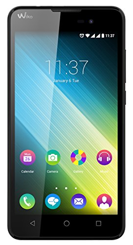 Wiko Lenny2 - Terminal libre de 5" (WiFi, Bluetooth, Quad Core, 1.3 GHz, Cortex-A7, 1 GB de RAM, Android 5.1 Lollipop) color negro