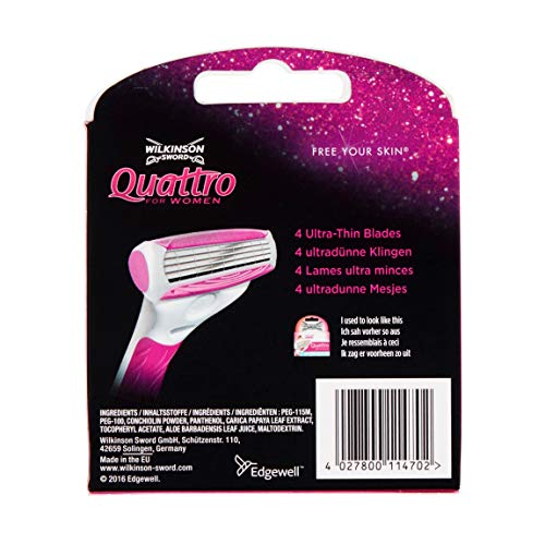 Wilkinson Sword Quattro for Women Bikini, cuchilla para depilación