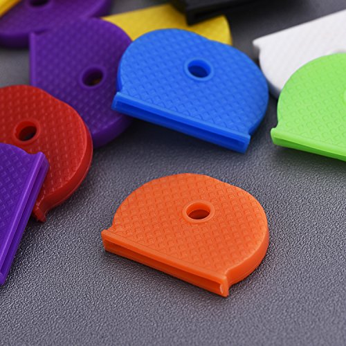 Willbond Juego de Cubierta de Llave de 24 Piezas Tapa de Llave Flexible para Fácil Identificación de Llaves de Puerta, 8 Colores