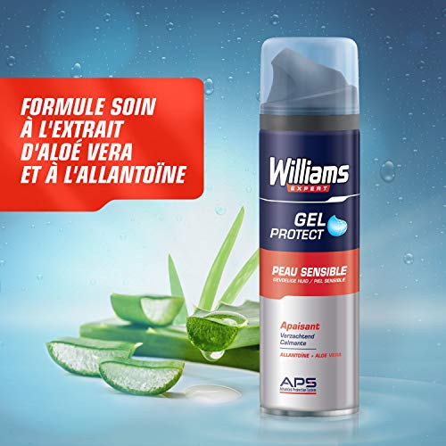 Williams Expert Gel Afeitar Piel Sensible - 200 ml