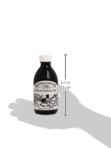 Winsor & Newton - Bote de goma laca (250 ml, color negro)