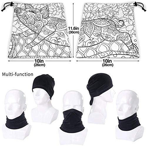 WlQshop Calentadores de Cuello Coloring Pig Carpet Flowers Neck Gaiter Mascarilla Bufandas Headband For Men Women Sun UV Wind Dust Protection Skiing Riding Running