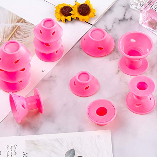 Wodasi 20 Pcs Rulos para el Pelo de Silicona, Rizador de Pelo Mágico de Silicona, Flexibles Rizador Pelo Rulo Silicona Rulos Magicos Cabello, Sin Calor Suaves Bigudies Pelo Herramientas DIY
