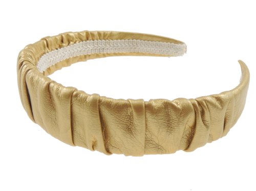 Womans Glamour Girlz - Diadema de piel sintética para niñas, color dorado