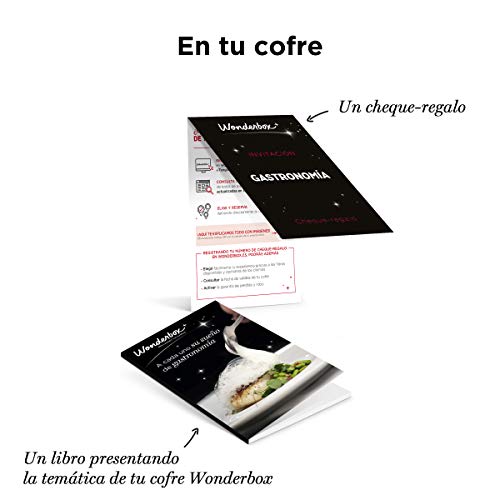 WONDERBOX Caja Regalo -Cena para Dos- 550 restaurantes seleccionados para Dos Personas