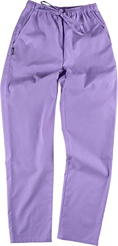 Work Team Uniforme Sanitario, con elástico y cordón en la Cintura, Casaca y Pantalon Unisex Lila XS
