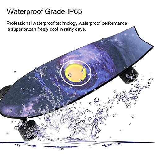 WOTR Skateboard Eléctrica con Control Remoto, Monopatín Eléctrico con Motor 350W, Velocidad Máxima de 25 km/h, Autonomía de 10 a 15 km, para Adolescentes y Adultos