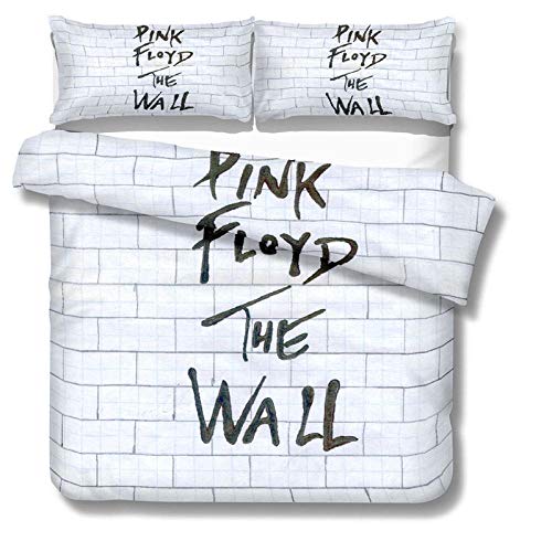 WPHRL 3D Juego de Ropa de Cama Funda de edredón Microfibra Icono de Banda en Blanco y Negro Imprimiendo Funda nórdica y Funda de Almohada 2 Piezas Viernes Negro de navidad220x240cm