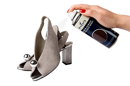 Wren's Spray Renovador Ante Terciopelo, Spray Nutritivo para Botas Zapatos para Rejuvenecer el Color Descolorido en Ante, Nobuck, Zapatos Textiles, Botas, Bolsos, 200 ml, (139 - Marrón Claro)