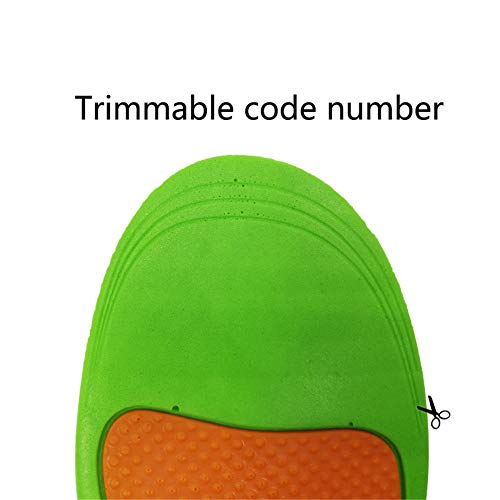 WSN Plantillas Soporte Arco Arch Plantilla ortopédica, Soporte de la Fascitis Plantar, Plantilla de Soporte del Arco, Inserto del pie Plano para el Tratamiento de la Fascitis Plantar 1 par,L