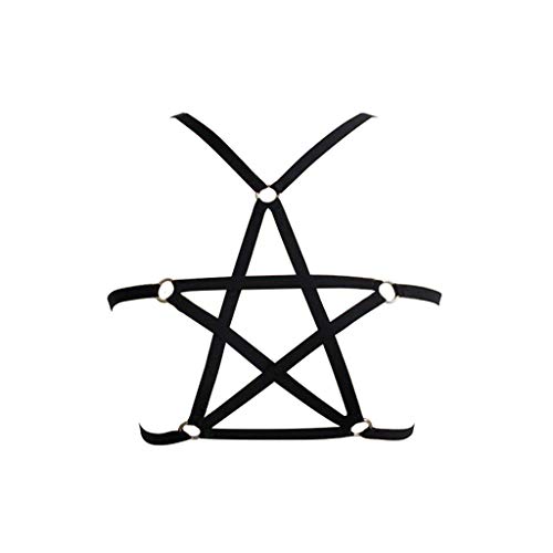 Wtohe - Sexy mujer calado elástico jaula sujetador vendaje sin tirantes espalda sujetador medias- para Mujer