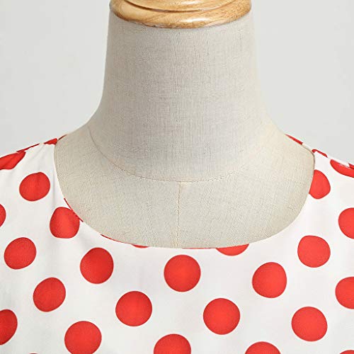 Wtouhe - 2019 verano moda cuello redondo imprimir damas cóctel vestido floral rodilla cintura alta vestido de noche sexy + 1pc cinturón