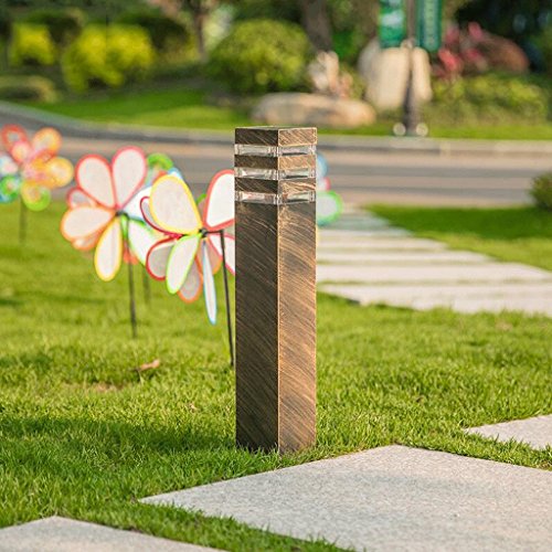 Wubing Lámpara de césped Impermeable Simple de Estilo Americano, luz de la Calle LED súper Brillante Resistente a la Temperatura del Parque Corredor de la Calle 13 * 9 * 40cm (Color : H60CM)