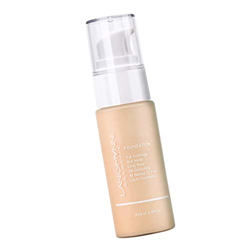 wufeng Control de Aceite Base de Maquillaje líquida Mate Corrector aclaran la Piel Color de Base líquida Impermeable Sweatproof cosmética, Tipo 6