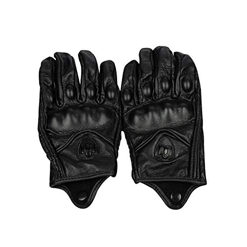 WULUANMING Guantes, Guantes De Cuero Cálidos Guantes De Invierno De Las Mujeres Nuevos De Manicura Coreana Guantes De Cuero Hombres Y