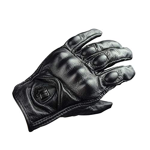 WULUANMING Guantes, Guantes De Cuero Cálidos Guantes De Invierno De Las Mujeres Nuevos De Manicura Coreana Guantes De Cuero Hombres Y
