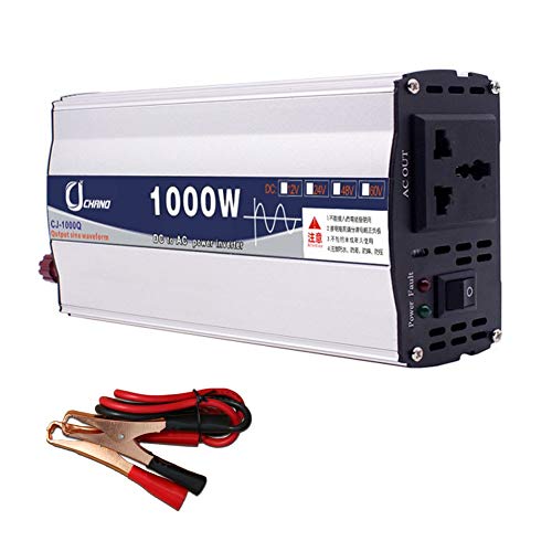 XBNBQ Inversor de Onda sinusoidal Pura de 3000W DC 12V / 24V a AC 220V Inversor de Corriente Inversores de Corriente Continua de Alta eficiencia para teléfonos Inteligentes Tableta24V-1000W