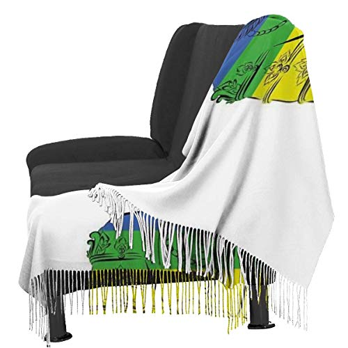 XCNGG Bufanda con flecos de cachemira de imitación chal bufanda larga de moda Women Scarves River Borealis Earth Beauty Image Cashmere-like Shawl Stole Scarf