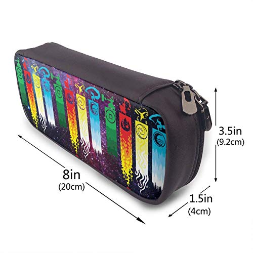 XCNGG Particular Avatar The Last Legend Airbender of Korra Aang Estuche para lápices Cremallera universal Bolsa de alta capacidad Bolsa para pintor Dibujo Pintura Niños Caja Papelería Organizador Cosm