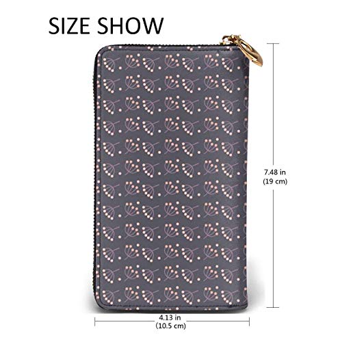 XCNGG Tengyiyi, Soporte para Pasaporte de Viaje de Cuero Genuino, Cartera de Viaje de Diente de león Rosa de Dibujos Animados, Funda, Tarjetero para Mujeres y niñas